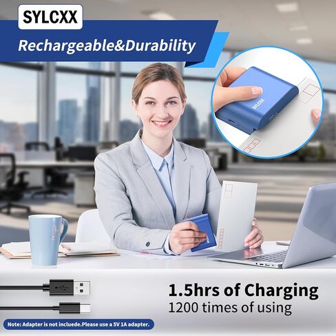 Rechargeable Electric Letter Opener - Electric Envelope Opener, Letter Openers Envelope Slitter for Office & Home Desks, Mail Openers with Safe Cutting and Portable Design in Kuwait