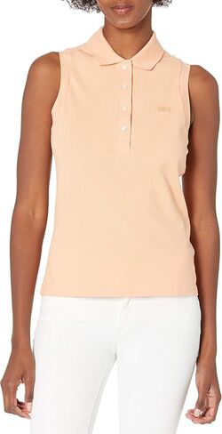 Lacoste Women's L.12.d Slim Fit Sleeveless Stretch Polo Shirt in Kuwait