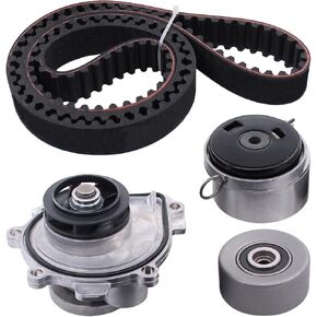 ApplianPar Engine Timing Belt Kit Tensioner with Water Pump for Sonic Cruze Aveo Pontiac LS LT 1.8L