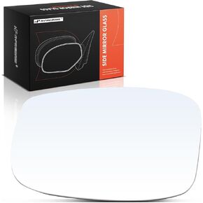 A-Premium Left Driver Side Heated Mirror Glass with Backing Plate Compatible with Honda Odyssey 2018 2019 2020 2021 2022 2023 - Exterior Side View Flat Mirror, Replace # 76253THRA12