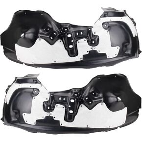 TRQ Front Inner Fender Liner Set Compatible with 2017-2019 Ford F-250 Super Duty F-350 Super Duty FO1248174 FO1249174