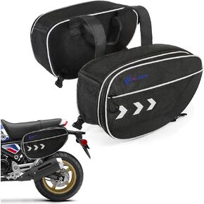 Motorcycle Saddlebags Extendable Motorcycle Saddle Bags Side Bags 30L (15L*2) Waterproof Storage Bag For 2022 2023 2024 2025 Grom Navi Z125 Rebel TW200 Ruckus Minimoto Dirt Bike Dual Sport