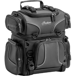 Indian Motorcycle Spirit Lake Day Bag, Black, Specific for Challenger, Chieftain, Pursuit Elite, Roadmaster, Roadmaster Classic, Springfield Dark Horse, and More, Genuine OEM Part 2889406-VBA