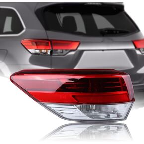 Inner LED Tail Light Rear Lamp Assembly Compatible with 2017-2019 Toyota Highlander Right Passenger Side 81580-0E120 815800E120