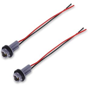 2 PCS T10 المقبس المصباح ، مقبس تسخير الأسلاك متعدد الأسلاك متعدد الوظائف ، استبدال مقبس الضوء لضوء الفرامل ، علامة جانبية ، ضوء الإشارة ، ضوء الركض أثناء النهار (رمادي)
