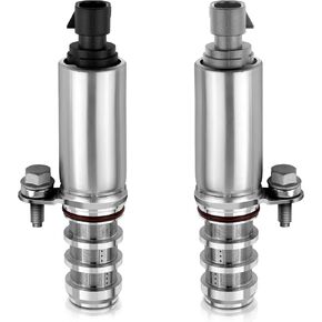 2PCS VVT ملقمة الملف اللولبي ومجموعة صمام مستشعر موضع عمود الحدبات ، صمام توقيت الصمام المتغير OEM 12655421 12655420 ، توقيت متغير التوقيت متوافق مع شيفروليه GMC