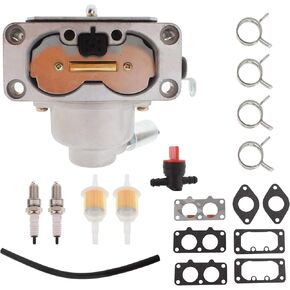 WFLNHB 499804 Carburetor Kit Replacement for Briggs Stratton 791230 799230 699709 20-25HP Replacement for John Deere L118 L120 LA130 LA135 Engines
