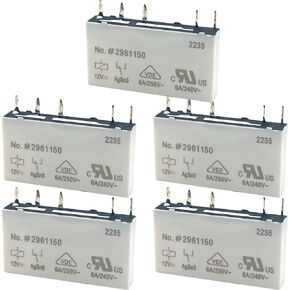 5 عبوات 2961150 ترحيل-6A 12VDC 5-Pin SPDT الصناعي-استبدال الجزء الأكبر لدوائر HVAC & Control