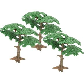 Doitool Tree Tree: 3pc Cypress Cypress Pine Miniature Model Model Trees Bonsai Decor for Boy Girl and Come for table model