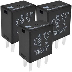 3-Pack G8V-RH-1C7T-R-DC12 Relay - 12VDC 35A 5-Pin SPDT Automotive Power Relay - Compatible with Omron G8V-RH Series & Bombardier Watercraft - Fixes Fuel Pump & Winch Failures
