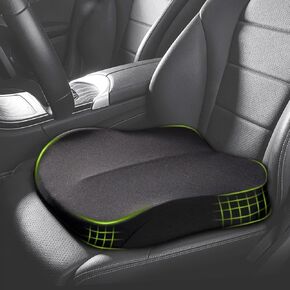 Car Seat Cushion for Adult, Car Booster Seat Pad for Short Drivers with Memory Foam, The Field of View by 3.9inch,Car Pillow for Driving Seat for Truck Office Chair Wheelchair (Black)