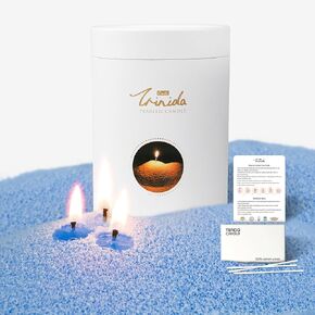 TRINIDa Pearled Candle 2lb, White Unscented Candle Sand with 50 Wicks, Long Burning Pearled Candle Wax, Refillable Pearled Candle Powder for Candle Making, Weddings, Party