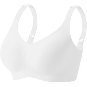 Wireless Bras for Women Full Coverage No Underwire Push Up Supportive Bra Comfortable Everyday T-Shirt Bra