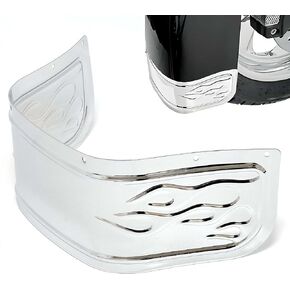 دراجات نارية Flame Graphic Frender Fender Fender Fender Fender for Harley Touring Electra Glide Ultra Classic Tri Glide Ultra Road King 1980-2013 (Chrome)