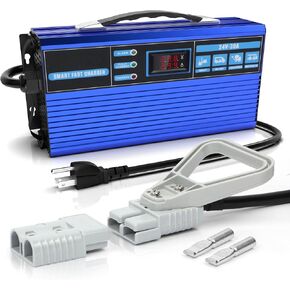 شاحن بطارية الرافعة الشوكية 24V 30A الذكية والأوتوماتيكية التلقائية 900W FAST FAST PLATLE ACHTRACTAR