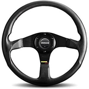 MOMO TUN35BK0B Tuner Black 350 mm Leather Steering Wheel