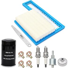 Tune Up Kit for Onan RV QG 5500 7000 Generator Marquis Gold Platinum EF/HGJAA/HGJAB/HGJA, with Parts 149-2341 Fuel Filter,140-3116 Air Filter,122-0836 Oil Filter&Wrench,167-1638 Spark Plug&Gap Tool
