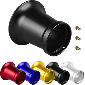 50mm Carburetor Air Filter Trumpet Velocity Stack Funnel CNC Alloy Parts Fit for PE VM 21mm,24mm,26mm,28mm,30mm, for Honda Yamaha Kawasaki ATV Dirt Bike Carb Intake Wind Horn Cup. (black)