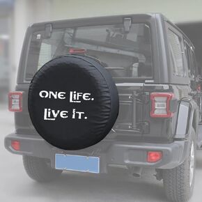 يوكتم سماكة جلد إطارات غلاف إطار من جيب رانجلر jk jl jt tj sahara rubicon hummer fj fits 31-33 بوصة إطارات بيضاء طباعة واحدة الحياة على الهواء مباشرة (نوبات: 265/75R16 ، 255/75R17)