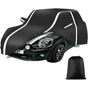 Car Cover Waterproof Fits for Porsche 911/Boxster/718/Cayman, Upgrade 210T Polyester All Weather Snow Rain Dust Sun UV Protection with Zipper Door Windproof Belt Storage Bag