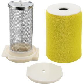 Air Filter & Guide & End Cap Kit for Yamaha Big Bear 350 1987-1999 Moto-4 250 350 1987-1995 Kodiak 400 1993-1999 Timberwolf 250 1992-2000#1YW-14451-00-00 1YW-14458-01-00