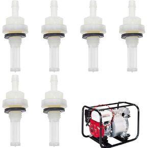 6 PACK Universal Gas Tank Joint Filters, Replacement Filter Adapter, Filter Fittings for Honda Gas Tank Joint Filter Replacement