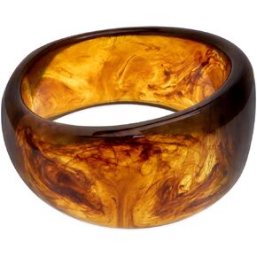 Chunky Resin Wide Bangle Bracelets for Women, Trendy Statement Irregular Tortoiseshell Acrylic Acetate Wrap Colorful Mottled Wristbands Bracelet Prom Holiday Jewelry Gift