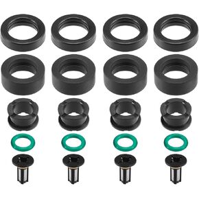Fuel Injector Seal O Ring - Car O-Ring Rebuild Repair Kit - for Honda Vehicles 1985-2002 NBR Rubber Black - 4 Sets