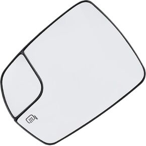 Carbhub Left Side Mirror Glass Heated with Backing Plate and Heated FT4Z17K707H Compatible with For Ford Edge 2015 2016 2017 2018 2019 2020 Replace FT4Z17K707H AM-3518404095