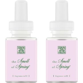 تعبئة Pura & Aromatique Collab Home Scent Rechich - عطر Diffuser Smart Home Air - ما يصل إلى 120 ساعة من العطور الفاخرة لكل قارورة تعبئة الجهاز - عطر الغرفة الصديق للبيئة - 2 حزمة ، رائحة الربيع