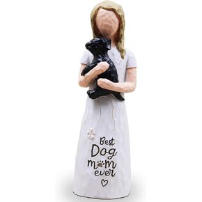 Dog Mom Gifts for Women, Dog Lovers Gifts for Women, Loss of Pet Sympathy Gift Dogs, Dogs Figurines, Golden Retriever Statue, Sculpted Hand-Painted Figurine (Brown) in Kuwait