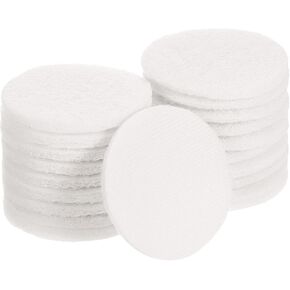 uxcell 20 Pcs 3 Inch Nylon Hoop Scrubbing Pad 2000 Grits Scrubber Scouring Pads Hoop and Loop Surface Conditioning Drill Scuffing Disc, White