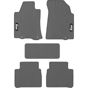 Floor Mats Compatible with 2013-2018 Nissan Altima, 4 PCS Black Nylon Front Carpets Flooring Protection Interior by IKON MOTORSPORTS, 2014 2015