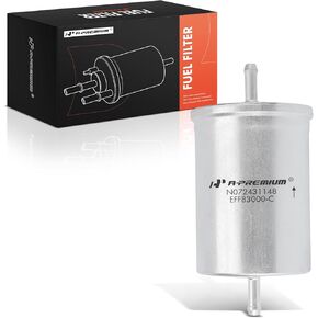A-Premium Fuel Filter Compatible with Ford F-150 F150 1986-1991, F-250 F250 1986-1991, F-350 F350 1987-1991, Mustang & Volkswagen Jetta 1990-1992/1994-1999 & BMW 325 318i 318is & Audi