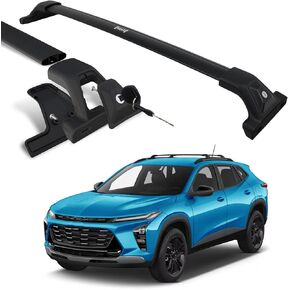 ترقية 265 رطلاً رفوف سقف قابلة للقفل قضبان متقاطعة لـ Chevy Trax 2024 2025 ، جميع ملحقات السطح من الألومنيوم الثقيلة