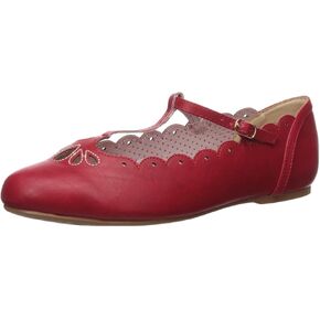 Bettie Page Women's Pinup, Retro, Vintage Flat Sandal