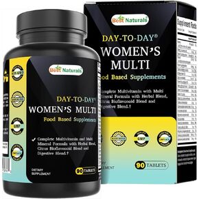 Best Naturals Day-to-Day Women's Multivitamin and Multimineral Formula with Herbal Blend, Citrus Bioflavonoid Blend and Digestive Blend 90 Tablets