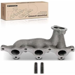 A-Premium Left Side Exhaust Manifold Kit W/Studs [3.8L] Compatible with Mitsubishi Montero 2003 2004 2005 2006