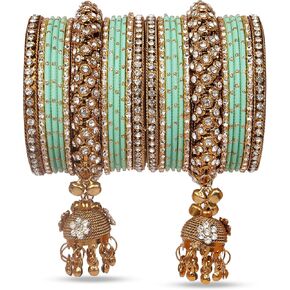 Indian Ethnic Partywear Handmade Bangles – Elegant Jewelry for Women, Perfect for Weddings, Festivals, and Everyday Wear