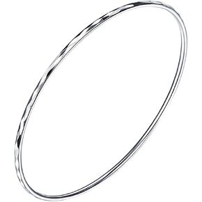 925 Sterling Silver Bangle Bracelet Bangles for Women/Girls | Bangle Bracelets for Women | 925 Sterling Silver Bracelets for Women | Dainty Bracelets