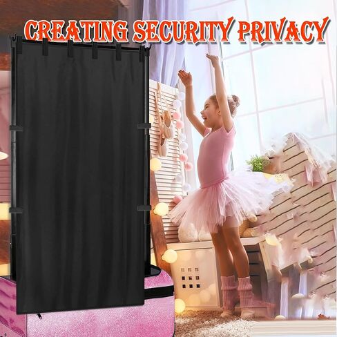 Privacy Curtain for Dance Bags with Garment Rack Curtain with Storage Bag Backstage Privacy Screen for Dance CompetitionsDancer Essentials for Suitcase Competitions & Rehearsals (Black) in Saudi Arabia