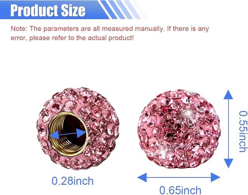 4PCS Bling Diamond Car Tire Valve Stem Cap, Crystal Rhinestone Wheel Valve Protective Cover, Dustproof Auto Tire Air Cap, Universal Vehicle Accessories for Sedan SUV Truck Motorcycle Bike (White) in Saudi Arabia
