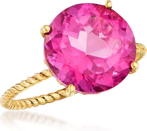 Ross-Simons Gemstone Twist Rope Ring in 14kt Yellow Gold in Saudi Arabia