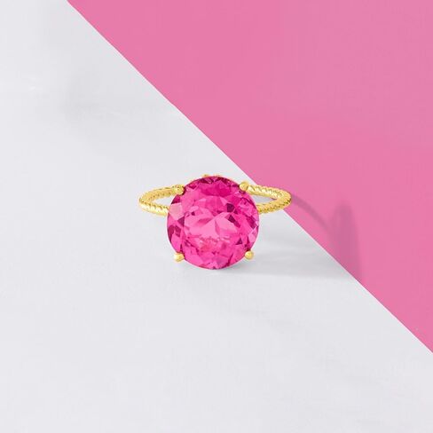 Ross-Simons Gemstone Twist Rope Ring in 14kt Yellow Gold in Saudi Arabia
