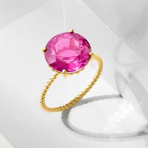 Ross-Simons Gemstone Twist Rope Ring in 14kt Yellow Gold in Saudi Arabia