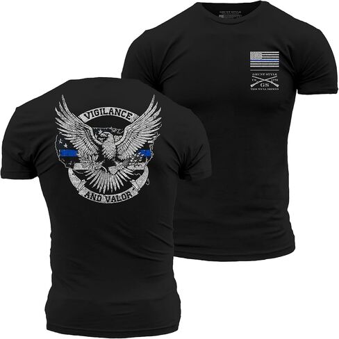 Grunt Style Vigilance and Valor Men's T-Shirt in Saudi Arabia