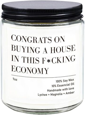 Housewarming Gifts New Home, Funny Housewarming Gifts, New Home Gift Ideas, New Home Candle, Fruit Sweet Scent - 9oz Glass in Saudi Arabia