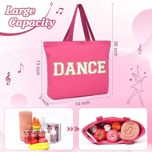 Dance Bag for Girls Dance Duffle Tote Bags Teens Toddler Kids Athletes Stuff Women Fun Workout Duffel Weekend Gymnastics Bride Bag in Saudi Arabia