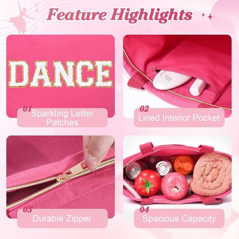 Dance Bag for Girls Dance Duffle Tote Bags Teens Toddler Kids Athletes Stuff Women Fun Workout Duffel Weekend Gymnastics Bride Bag in Saudi Arabia