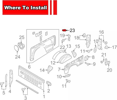 الوفرة المحفوفة بالمصدبات المتوافقة مع اليسار واليمين مع Ford F150 2015-2023 استبدال FL3Z-99439A00-A ، FL3Z-99439A00-B in Kuwait